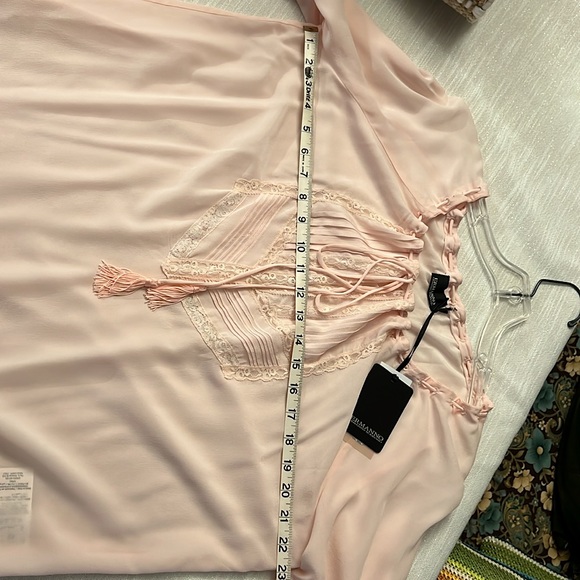 Ermanno Scervino LUXURY Mulberry Silk Blouse Made In Italy 2020 ResortCollection - Picture 4 of 13